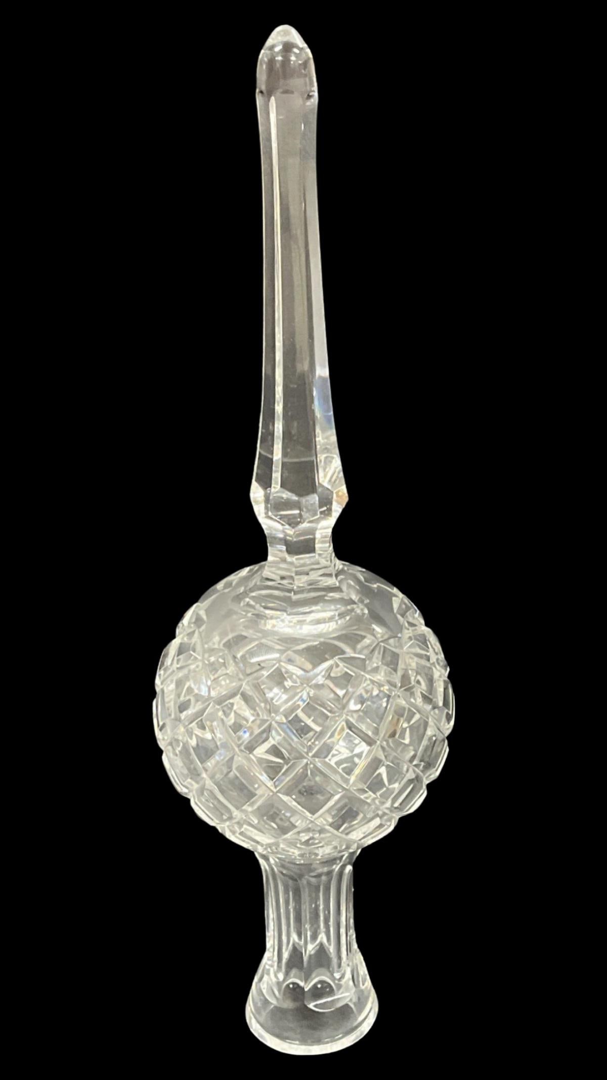 Waterford Crystal Tree Topper: Waterford Crystal Tree Topper measures 10 1/4"