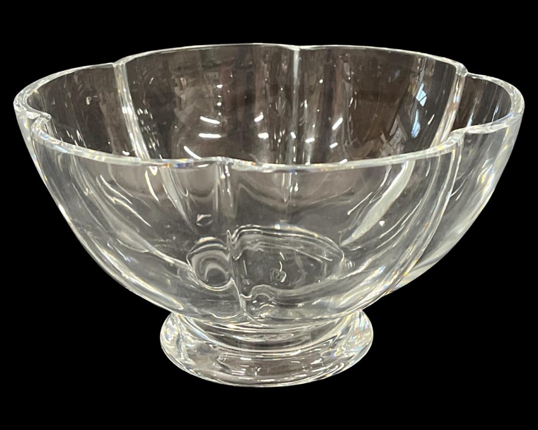 Baccarat France Crystal Bowl: Baccarat France Crystal Bowl measures 3" x 5 1/2"