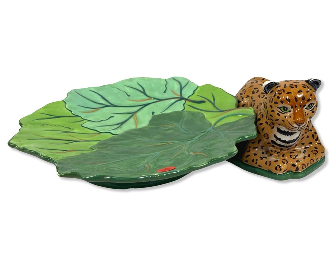 Lynn Chase Jungle Jubilee Leopard Serving Tray (1 of 3)
