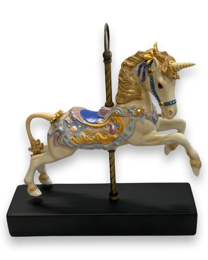 Cybis Porcelain Carousel Unicorn Figure #46 (1 of 2)
