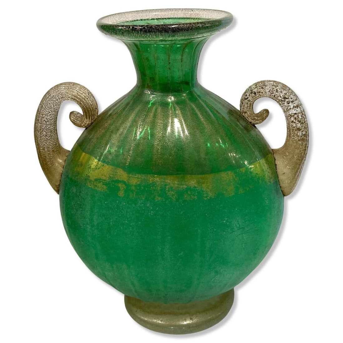 Gambaro & Poggi Murano Art Glass Two Handled Vase (1 of 2)