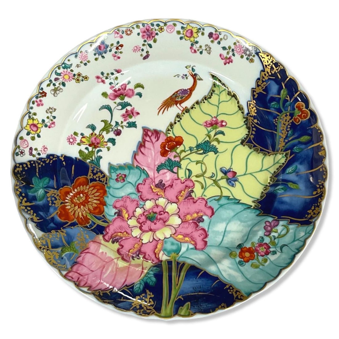 Lot of Ten Mottahedeh Tobacco Leaf Porcelain Salad Plates (1 of 3)