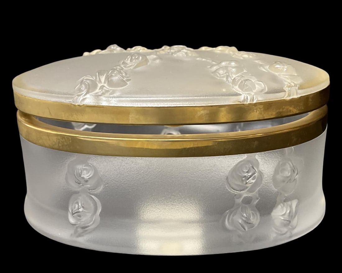 Lalique France Crystal Coppella Boite Hinged Lidded Box (1 of 3)