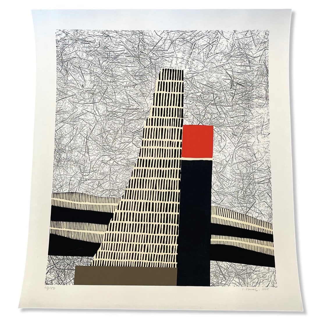 Signed Lojze Spacal (Italian/Slovenian, 1907-2000) Serigraph in Color Abstract (1 of 3)