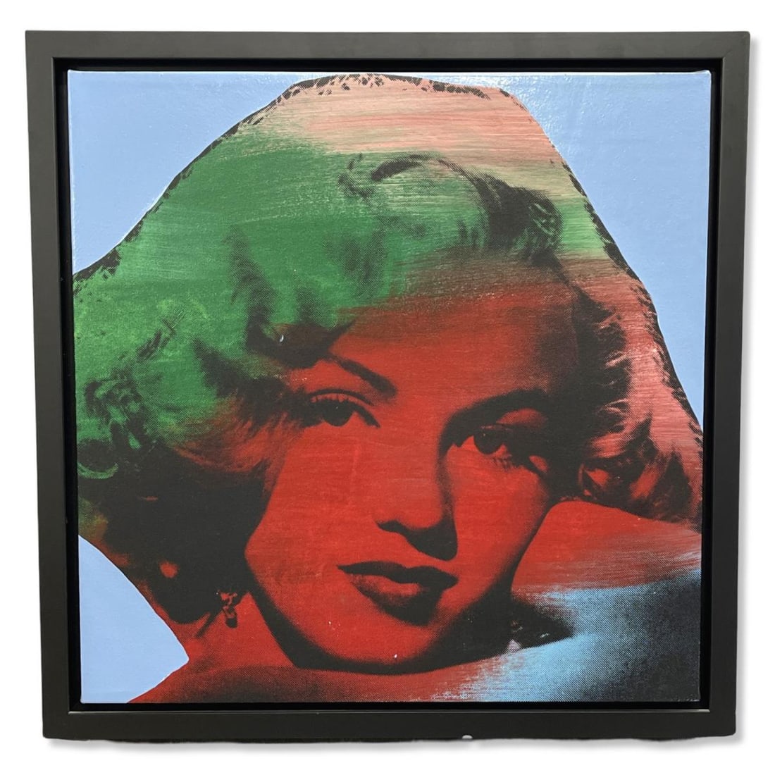 Signed Steve Kaufman (1960-2010) Embellished Screenprint on Canvas Mini Marilyn (1 of 3)