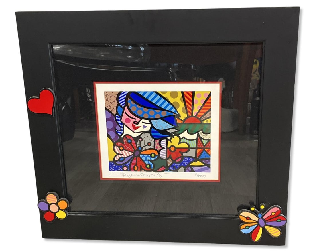Signed Romero Britto (Brazilian b. 1963) Serigraph in Color (1 of 2)