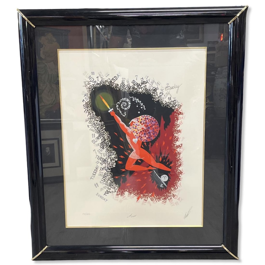 Signed Erte Romain De Tirtoff (Russian/French, 1892-1990) Limited Edition Serigraph in Color Aries (1 of 3)