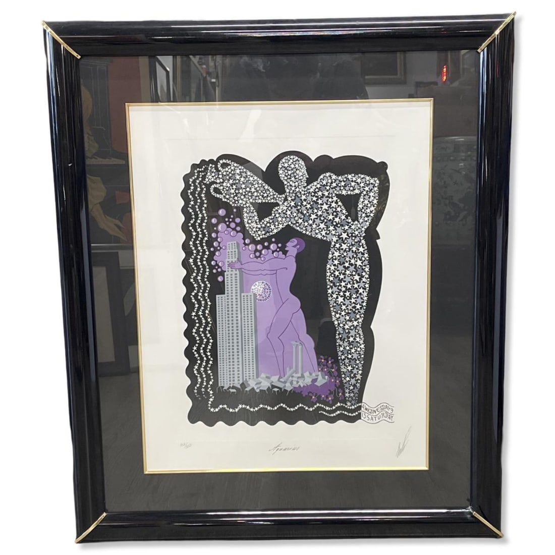 Signed Erte Romain De Tirtoff (Russian/French, 1892-1990) Limited Edition Serigraph in Color (1 of 3)