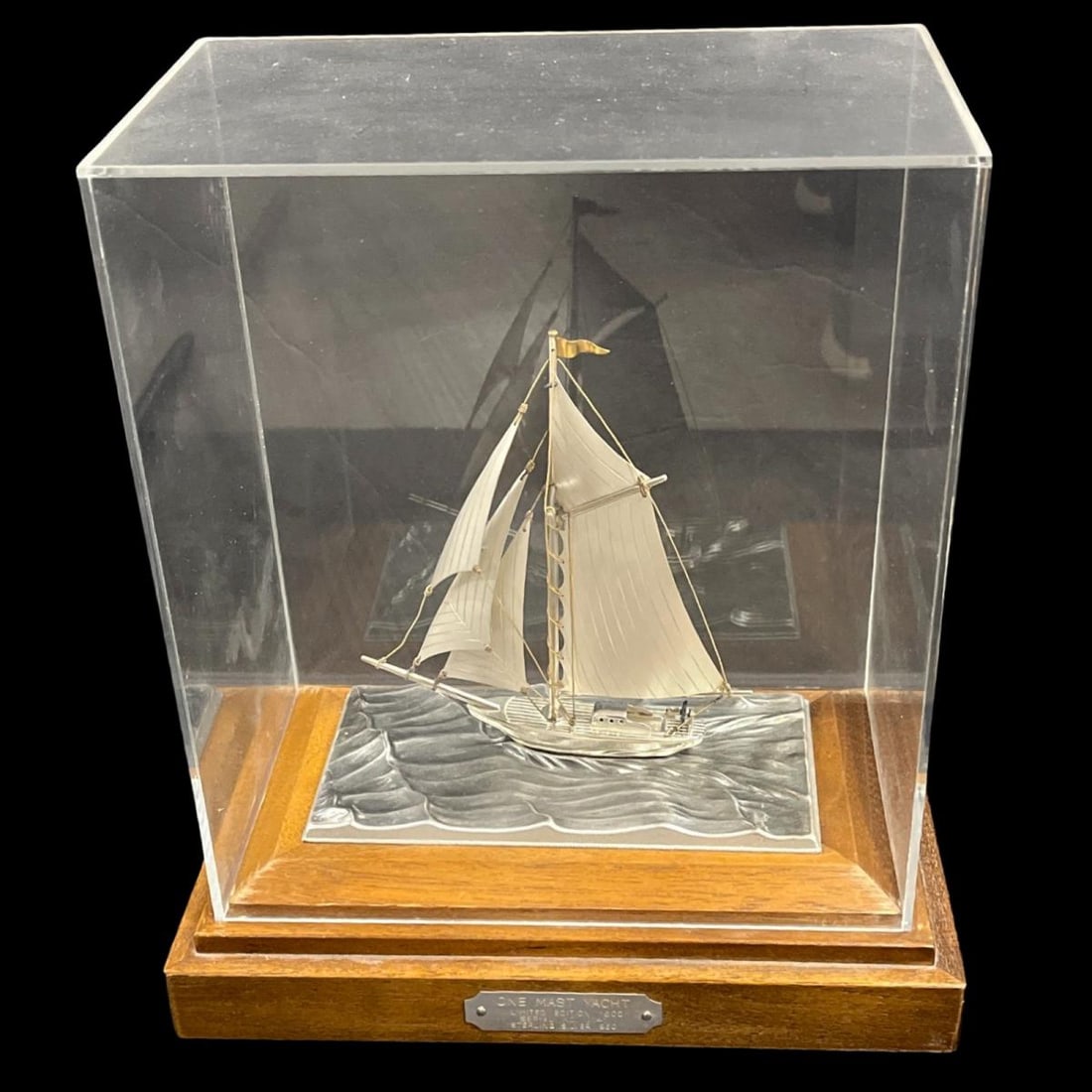 工芸品 SILVER YACHT 985 TAKEHIKO Silver Takehiko Figurine Yacht TAKEHIKO Beautiful SILVER 985