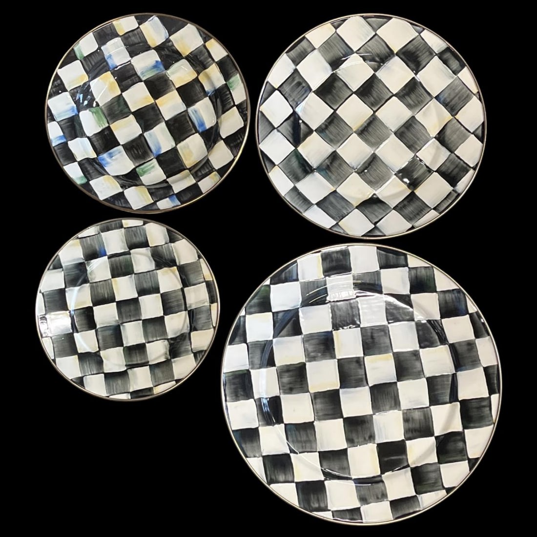 Lot of 16 Mackenzie Childs Enameled Set (1 of 3)