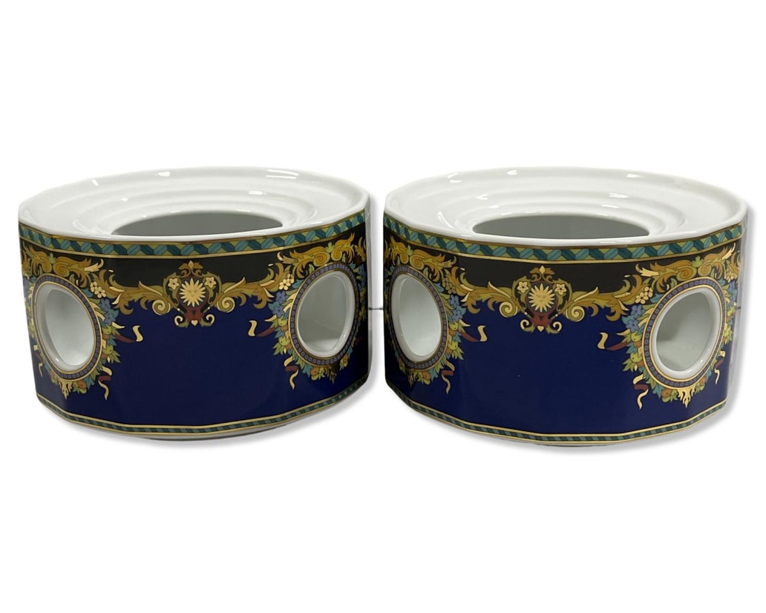 Pair of Rosenthal Studio Line Versace Le Roi Soleil Warmer Stands (1 of 3)