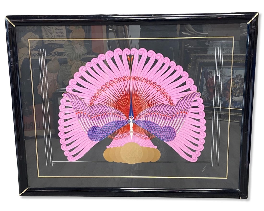 Signed Erte Romain De Tirtoff (Russian/French, 1892-1990) Limited Edition Serigraph in Color Phoenix (1 of 4)