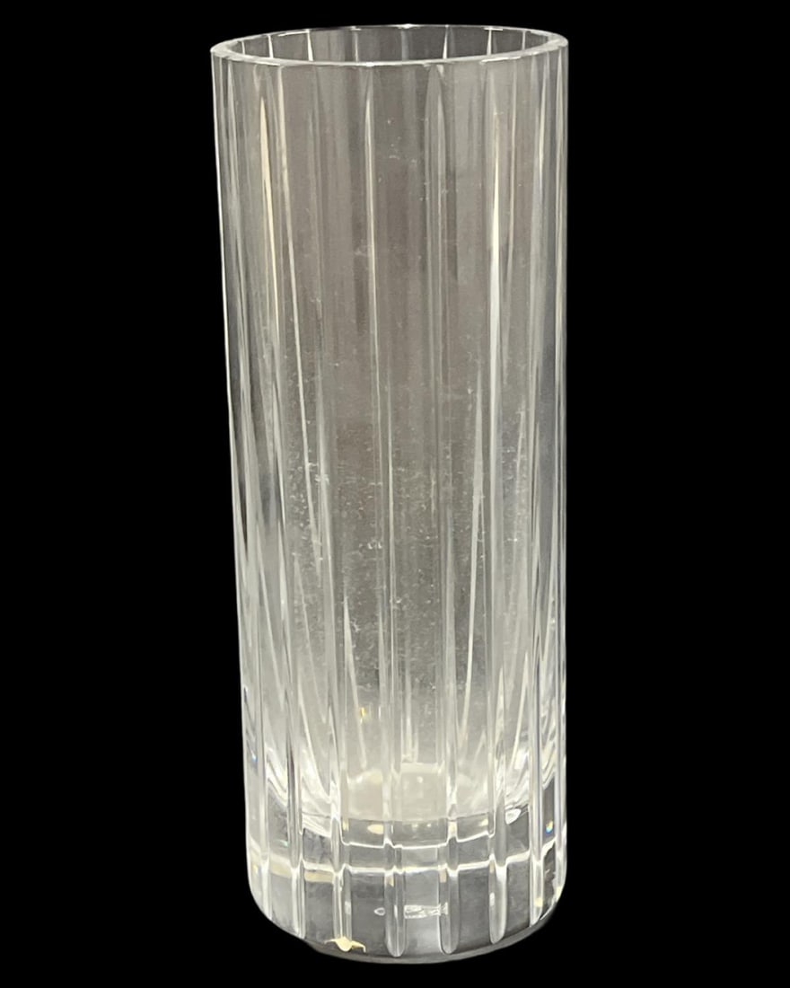 Baccarat France Crystal Vase: Baccarat France Crystal Vase measures H: 8"