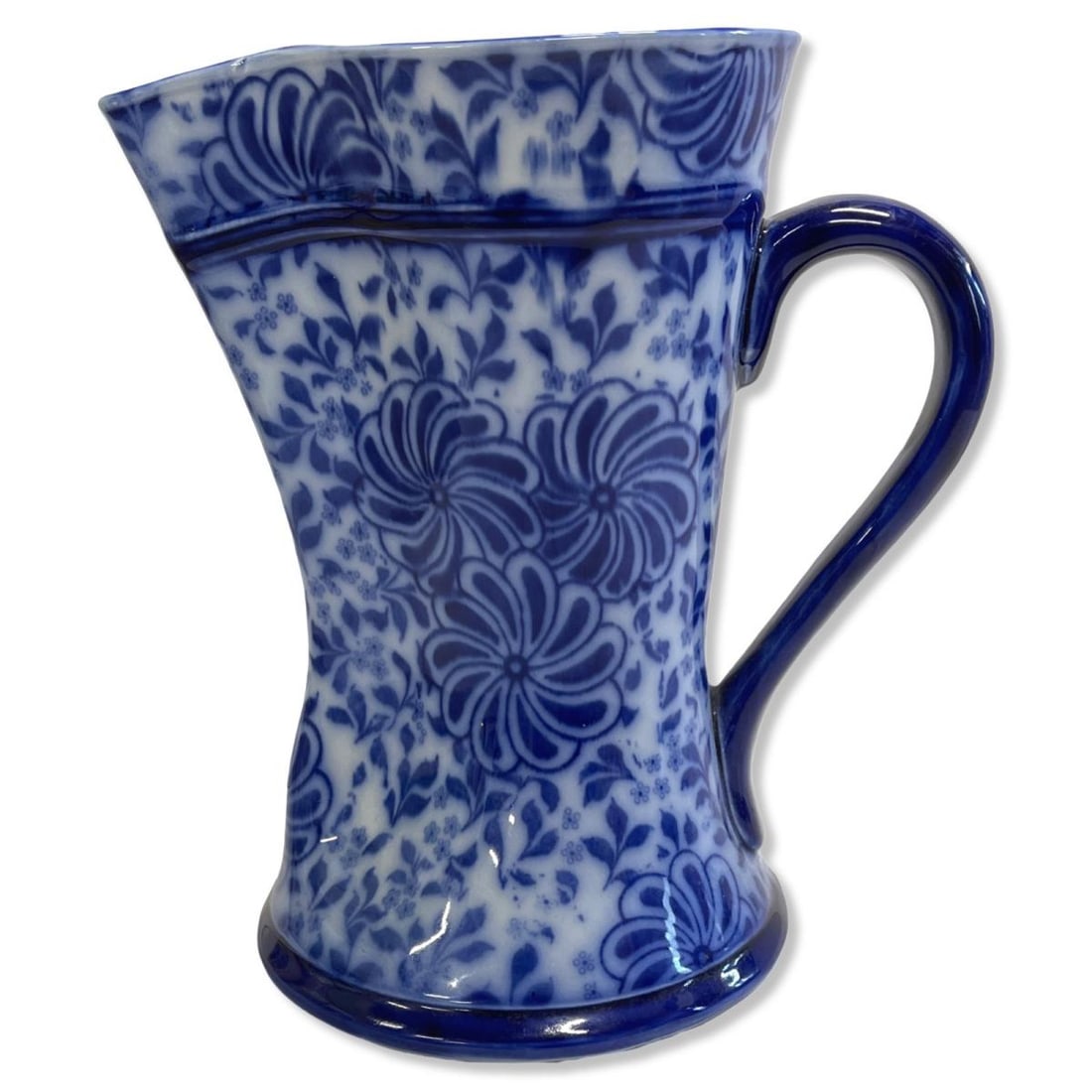 Royal Doulton Flow Blue Floral Pitcher (1 of 3)