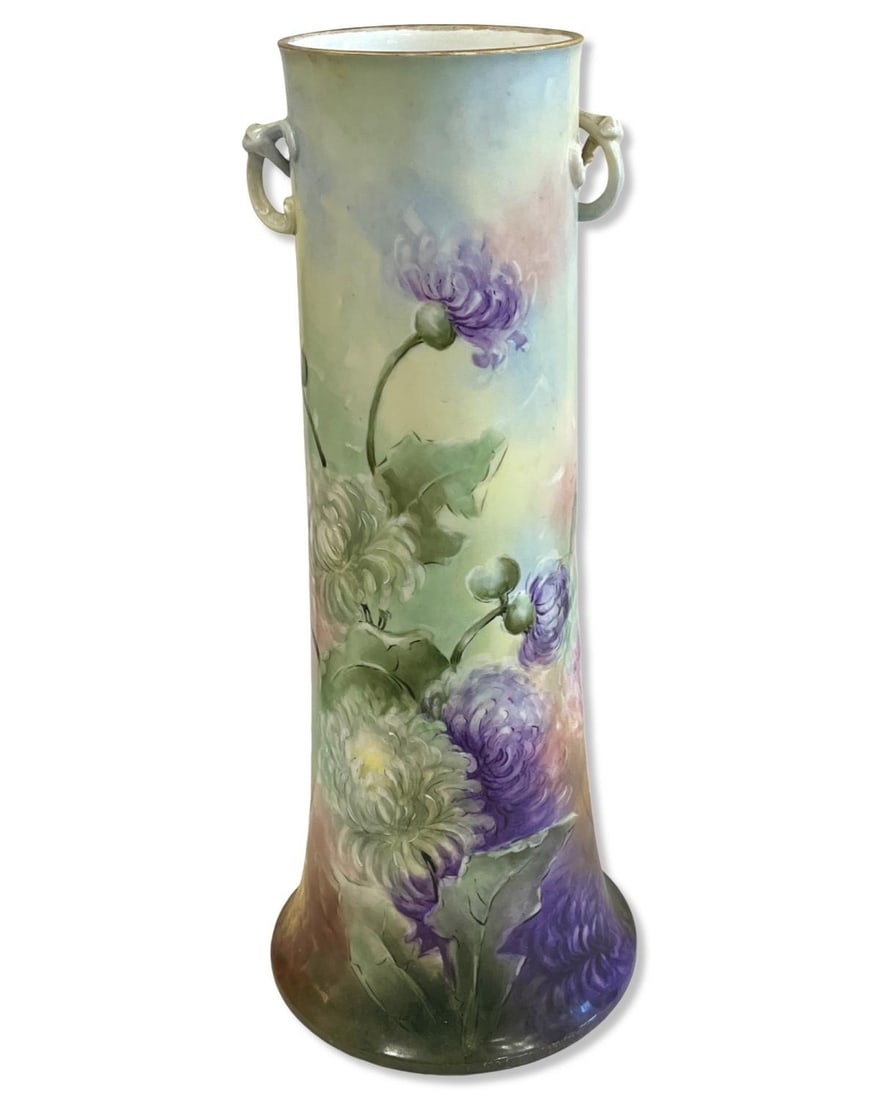 Large W.G. & Co Limoges France Hand Painted Porcelain Vase (1 of 3)