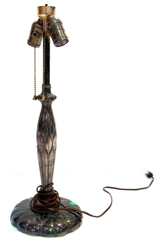 Pairpoint Two Light Lamp Base: Pairpoint two light lamp base 19 3/4" high x 7 1/4" in diameter. For Domestic or International Shipping Quotes Please Feel Call Ryan or Dave at Eagle Shipping Center 561-932-0700 or email them at ryan