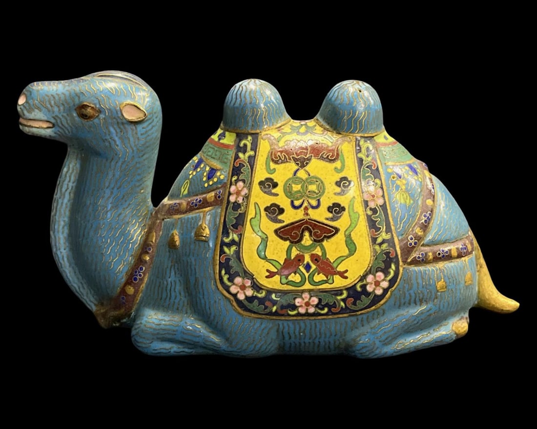 Chinese Cloisonne Camel Resting Figure (1 of 2)