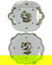 Lot of Two Herend Hungary Hand Painted Porcelain Rothschild Bird Trays
