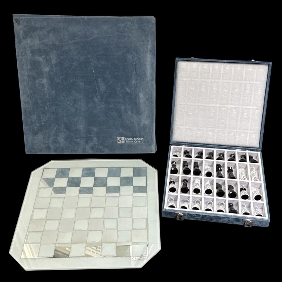 Swarovski Silver Crystal Chess Set (1 of 4)