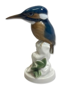 Rosenthal Hand Painted Kingfisher Bird Porcelain Figurine