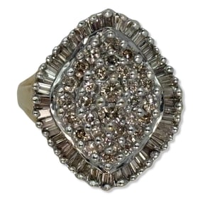 14kt YG + WG, & Approx 2.50ct Diamond Ring