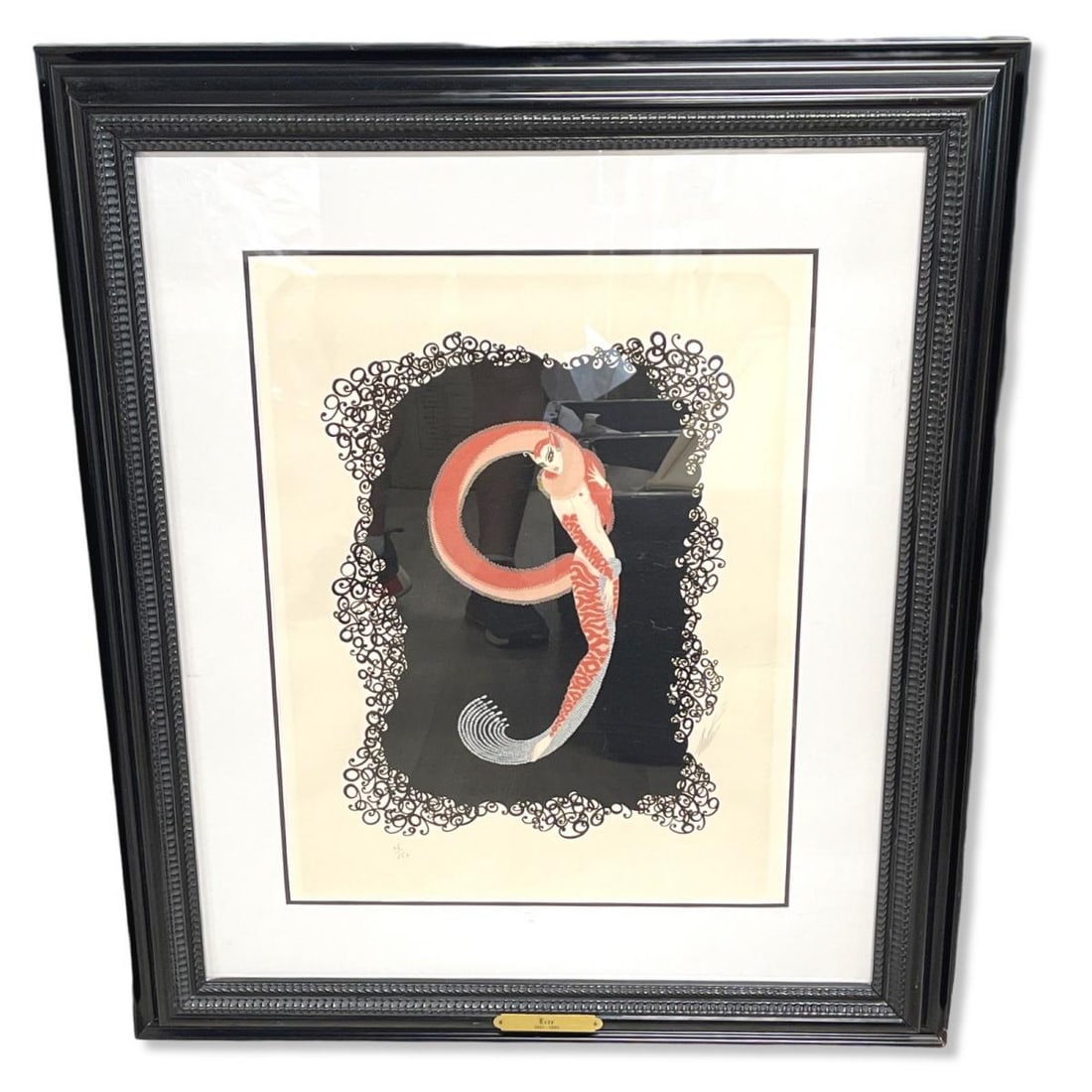 Signed Erte Romain De Tirtoff (1892-1990) Serigraph in Color Number Nine (1 of 4)