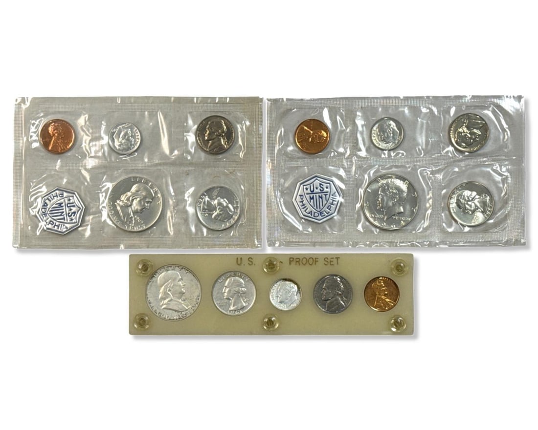 Lot of Three Assorted United States Proof Coin Sets (1 of 2)