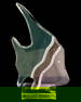 Signed Shlomi Haziza Clear & Colored Lucite Sculpture