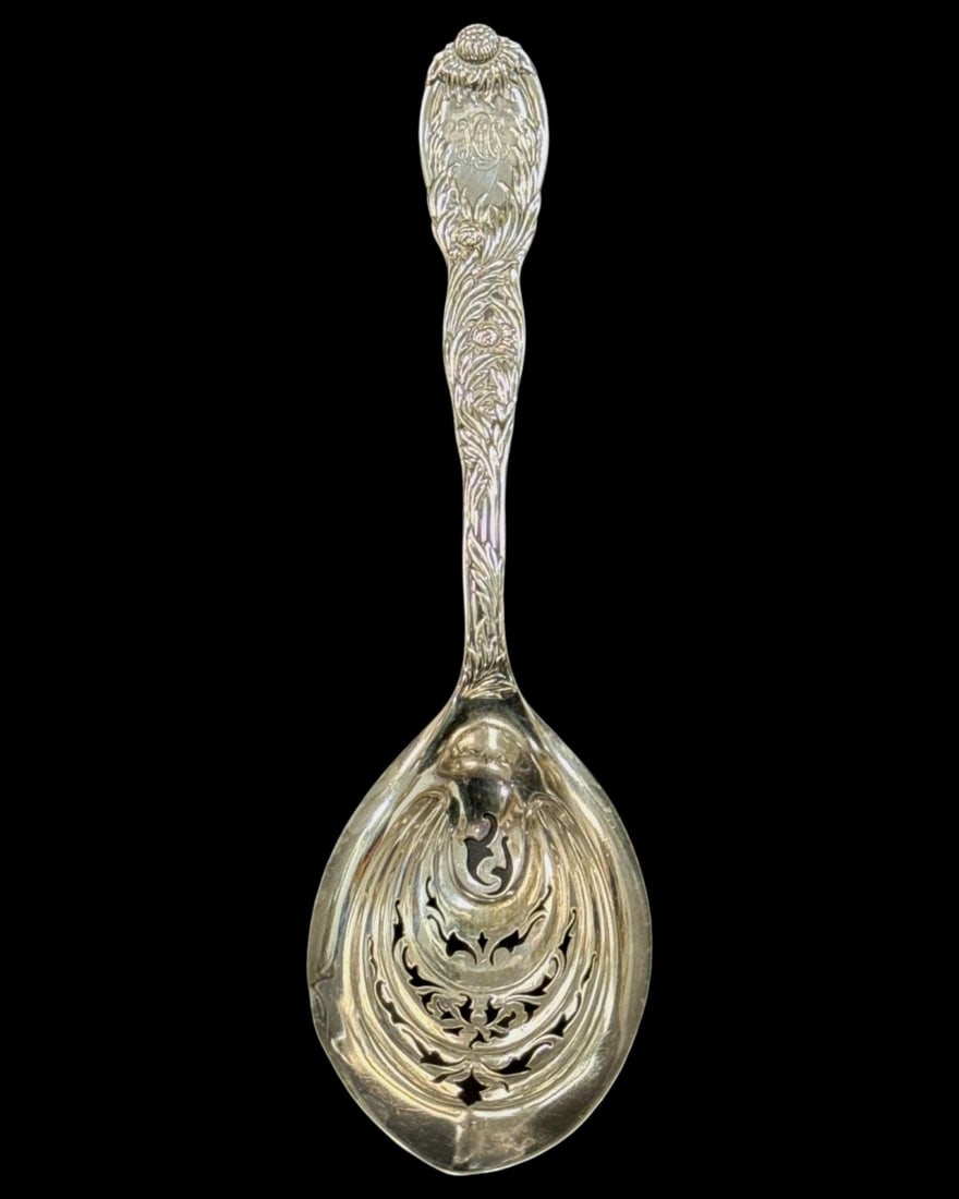 Tiffany & Co. Sterling Silver Chysanthemum Large Ice Serving Spoon (1 of 3)