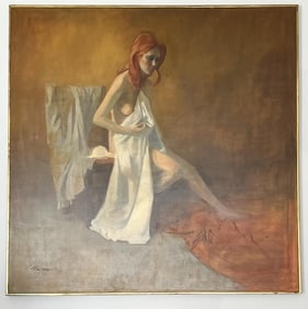 Signed Stuart Kaufman (American, 1926-2008) Oil Painting on Canvas