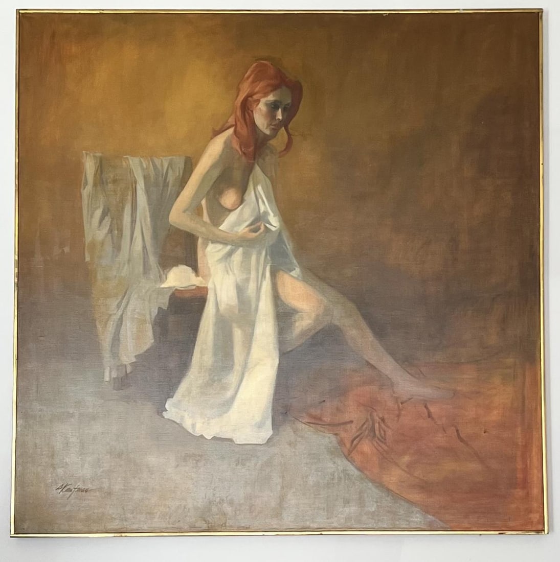 Signed Stuart Kaufman (American, 1926-2008) Oil Painting on Canvas