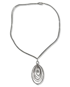 14kt WG & Approx 1.00-1.50ct Diamond Double Strand Necklace