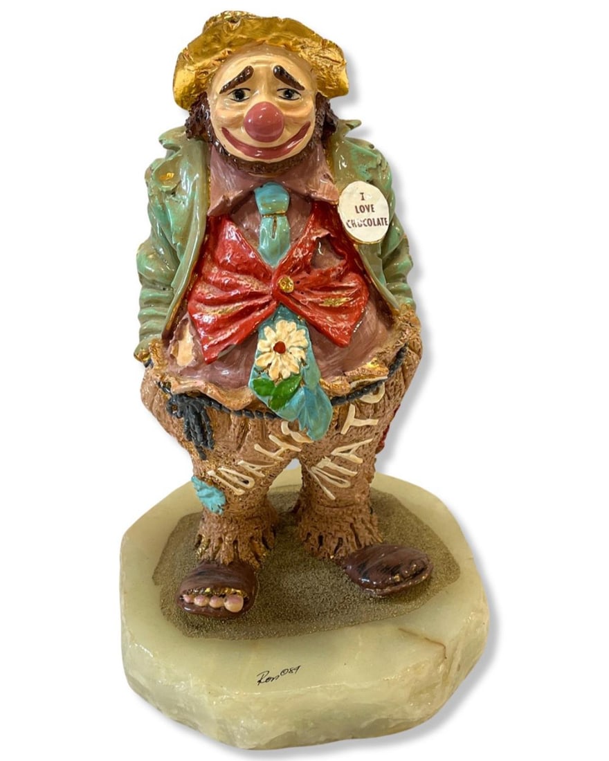 Signed Ron Lee Clown I Love Chocolate Huey Mungus Figure (1 of 1)