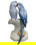 Rosenthal Porcelain Love Birds Perched on Tree Sculpture