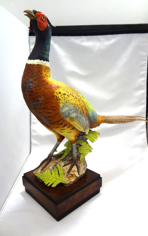 Royal Worcester Ring Neck Pheasant #228 1967: Royal Worcester Ring Neck Pheasant #228 1967. Measures 12 1/2" high x 17 1/4" wide.For Domestic or International Shipping Quotes Please Feel Call Ryan or Dave at Eagle Shipping Center 561-932-0700 or 