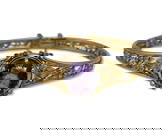 14kt YG, Approx 5.00ct Amethyst, & 0.25ct-0.50ct Diamond Bangle Bracelet