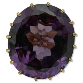 14kt YG & Approx 10.00-15.00ct Amethyst Ring
