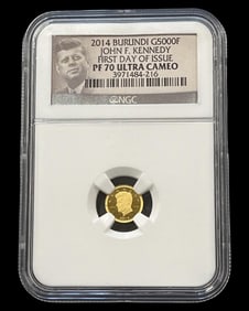 2014 John F. Kennedy Gold Coin PF 70