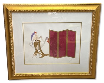 Signed Romain De Tirtoff Erte (Russian/French, 1892-1990) Serigraph in Color Mystery of the