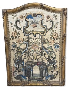 Rare 18th Century French Tapestry on Carved Gilt Frame
