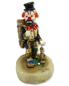 Signed Ron Lee Golfer Clown Statue