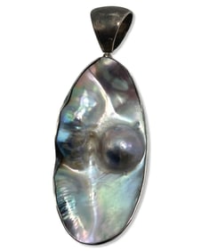 Starborn Sterling Silver, Mother of Pearl & Freshwater Pearl Pendant