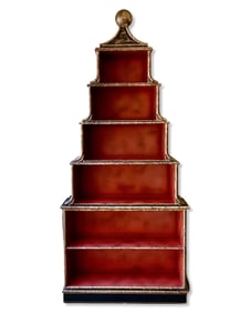 Chinoserie Style Six Tier Etagere