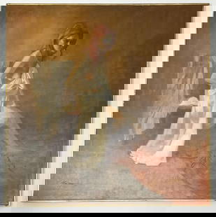 Signed Stuart Kaufman (American, 1926-2008) Oil Painting on Canvas: Signed Stuart Kaufman (American, 1926-2008) Oil Painting on Canvas. Signed lower left, measures H: 61" x W: 61" total