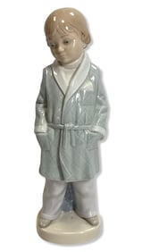 Lladro 4900 Boy with Robe Porcelain Figurine