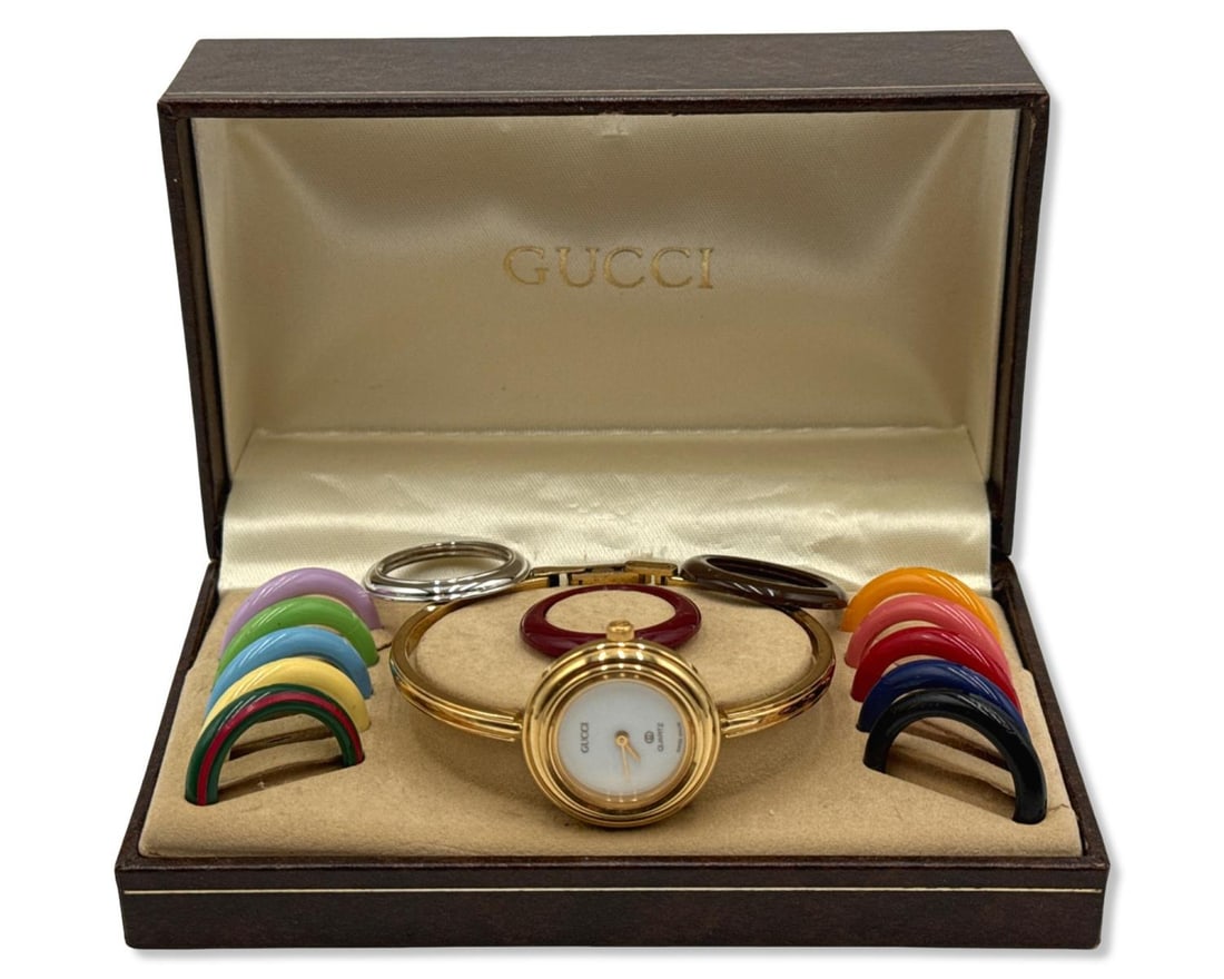 Vintage Gucci Gold Plated Ladies 1100 L Watch (1 of 4)