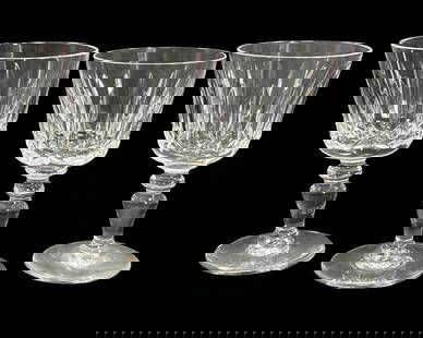 Lot of Six Baccarat Crystal Ile De France Claret Glasses: Lot of Six Baccarat Crystal Ile De France Claret Glasses measures H: 3 1/4"