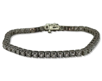 14kt WG & Approx 8.00ct Diamond Tennis Bracelet