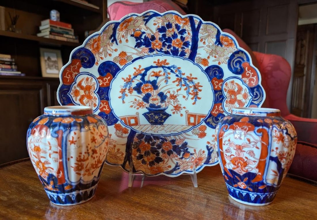 Antique Three Piece Imari Set (1 of 1)