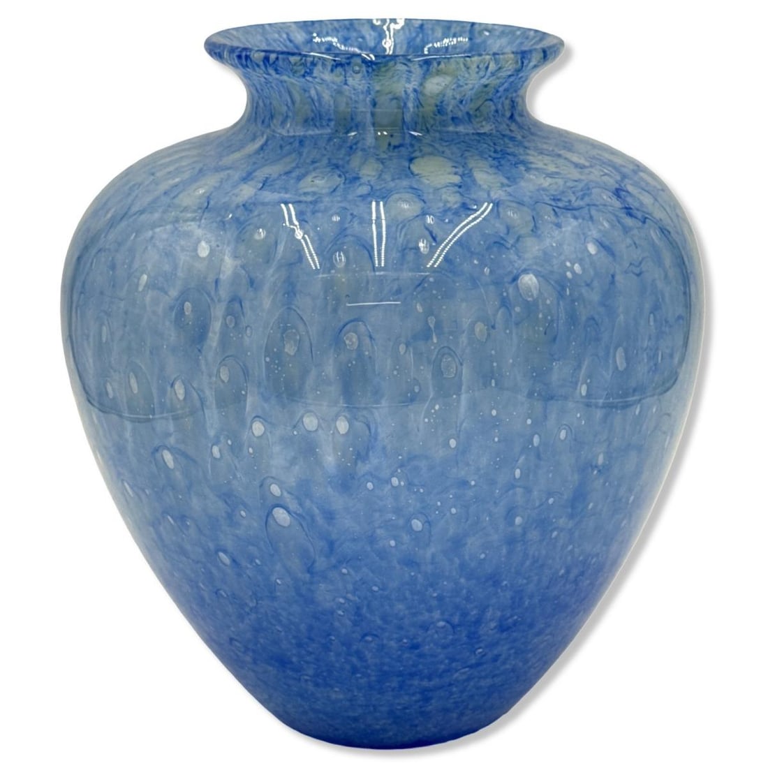 Carder Steuben Blue Cluthra Glass Vase (1 of 3)